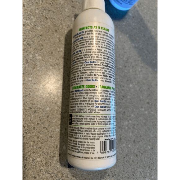 Euroflex 24 Clean Blast Disinfectant Lot of Three, 8 oz Sealed Bottles - Picture 4 of 4